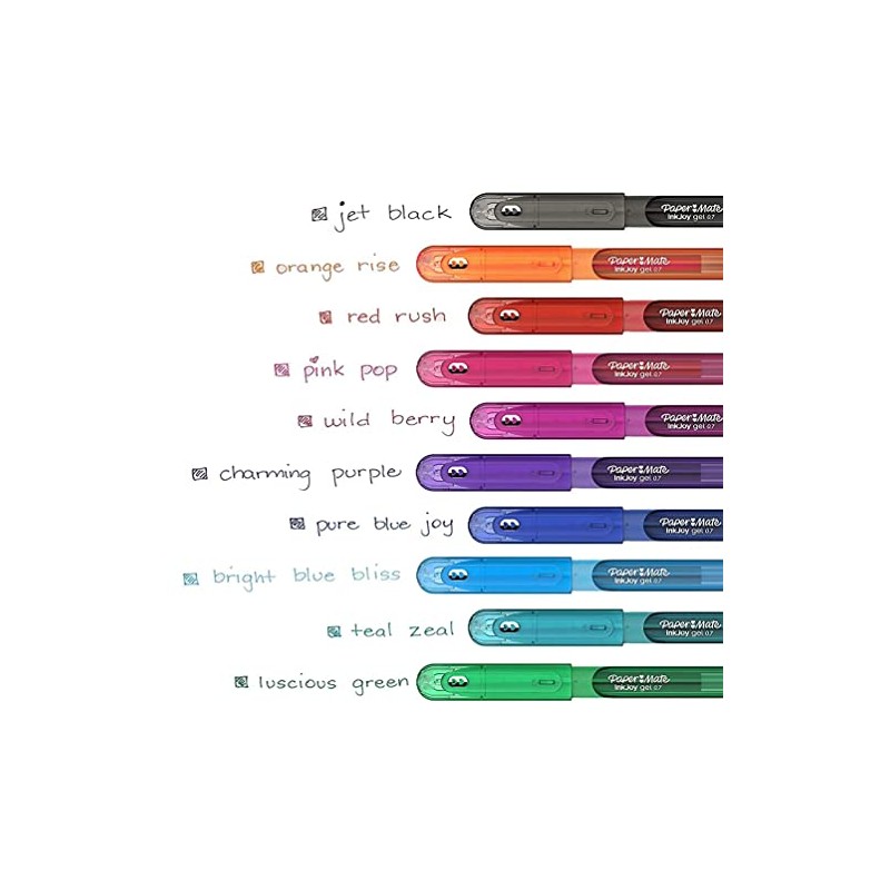 Newell Brands 10 x Papermate InkJoy Capped Gel Ink Pens,
