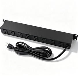 ElecVoztile 19 Inch 14-Outlet Rack Mount PDU Power Strip, 15A, 125V, 1875W