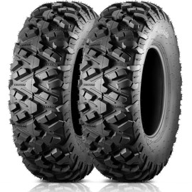 MaxAuto AT25x8-12 ATV UTV Tires, 25x8x12 All Terrain ATV Tires for All Trail Tire, 25 8 12 Mud Sand Off-Road Tire 205/80-12, 6PR Tubeless, 2 Pack