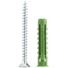 fischer 524867 SX Green Expansion Wall Plug with Screw -