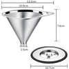 LHS Pour Over Coffee Dripper Stainless Steel Coffee Filter Metal