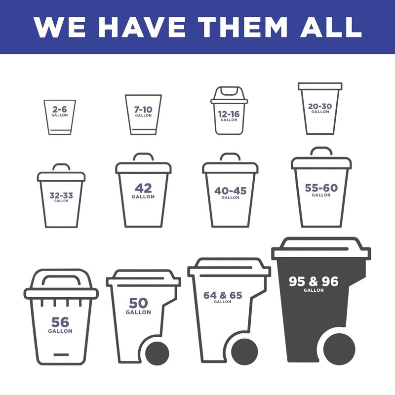 95-96 Gallon Trash Bags, Extra Large Heavy Duty Industrial Durable