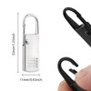 4PCS Black Zipper Pulls Replacement Broken Zipper Pull Repair Kit