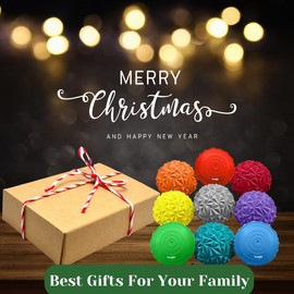 Yes4All Hedgehog Balance Pods for Exercise, Core Body Balancing, Balance Pods for Kids & Adults with Hand Pump - Set of 6