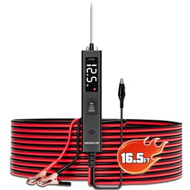 KINGBOLEN ECT200 Automotive Electrical Circuit Tester, 12V 24V Car Voltage Test Power Probe Tester, Component Activation, Continuity Test, Trailer Light Tester, Short Circuit Finder, 16.5FT Cable