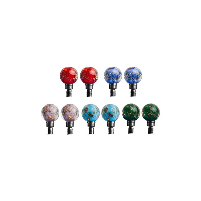 HiyaHiya Interchangeable Cable Glass Bead Stoppers for Small Cable