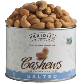 FERIDIES Salted Jumbo Cashews, 18-Ounce Can