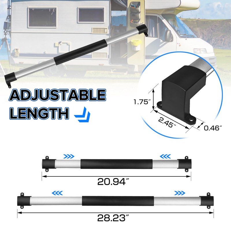 Donext 2PC RV Screen Door Handle Grab Bar, RV Door