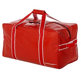 Winnwell Classic Team Hockey Bag - Sports Equipment Bags for Ice Hockey, Football, Ringette Gear - Stores Shoulder Elbow Shin Pads, Gloves, Skates, Neck Guard, Helmut, Tape (Senior Red)