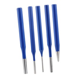 jojofuny 5pcs Pin Punch Cylindrical Tool for Includes Heat Treated for Durability for Metalworking and Woodworking Projects