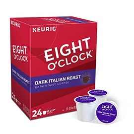 Eight O Clock, Dark Italian Roast, Single-Serve Keurig K-Cup Pods, Dark Roast Coffee, 96 Count (4 Boxes of 24 Pods)