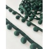 Daihellenstone 10 Yards Green Pom Pom Trim Ribbon 15mm Ball
