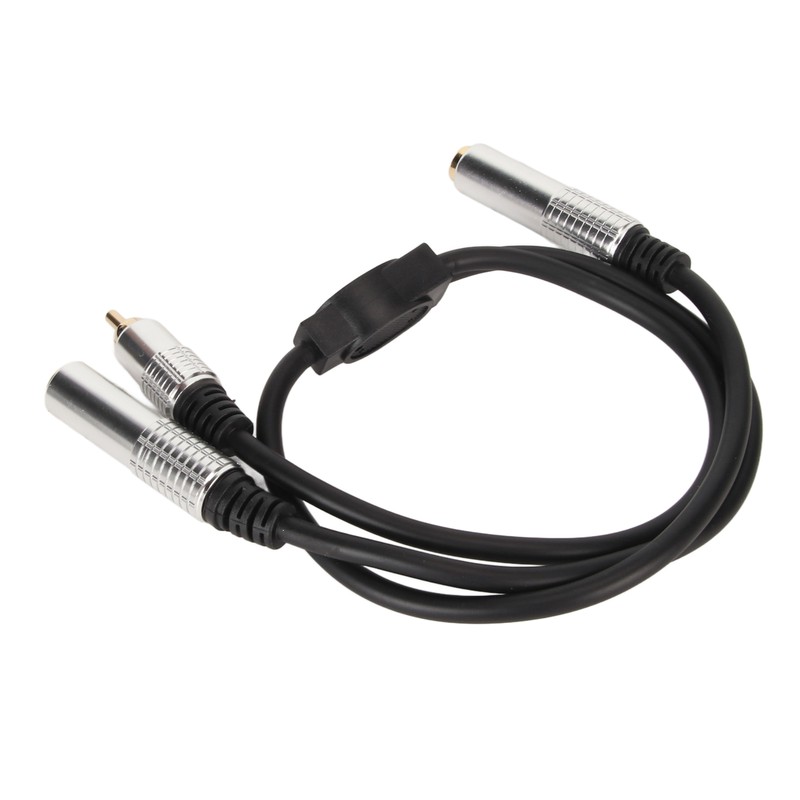 6.35mm Female to 6.35mm Female RCA Cable Gold Plated Sound