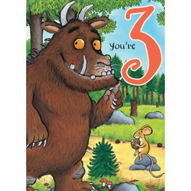 The Gruffalo GR008"3rd" Birthday Card
