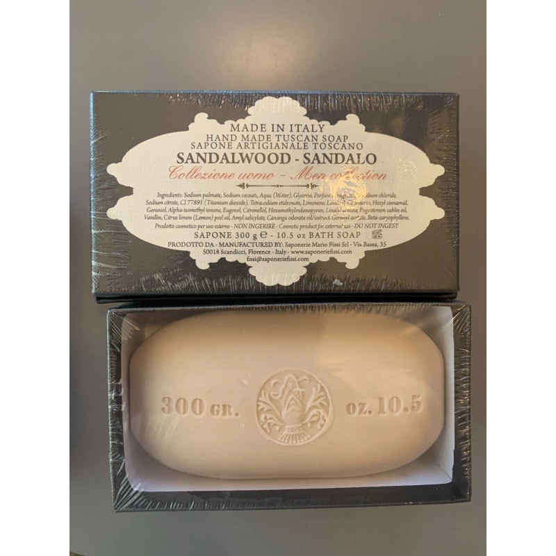 Saponerie Mario Fissi Srl 2-Pack Sandalwood Vegetable Bath Florence Italy