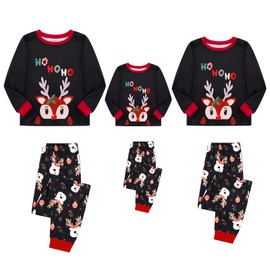 Family Matching Christmas Pyjamas Set for Women Men Adults Kids Couple Pjs Set