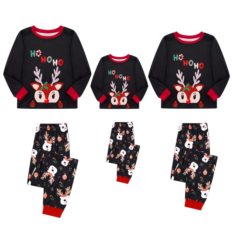Family Matching Christmas Pyjamas Set for Women Men Adults Kids