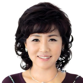 Middle-aged Full Wig, Perm, Curly Mrs. Ladies, Short Hair, Wig, Natural, Fluffy, Wavy, Lightweight, Comfortable, Stylish, Mother Airy (Natural Black)