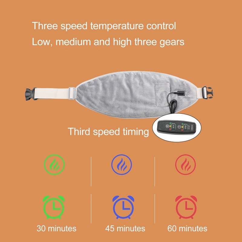 Heated Waist Belt 3 Temperature Settings 3 Timing Gears Lower