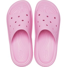 Crocs Unisex Stomp Slide Sandal, Pink Tweed, 8 US Men