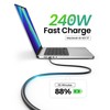 Fitee Thunderbolt 5 Cable Compatible, 80Gbps(6Gb/s) USB4 Cable, 120Gbps Video
