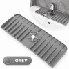 Silicone Faucet Mat for Sink Countertops – Grooved Splash Guard