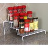 Home Basics Vinyl Coated Steel-Step Seasoning Rack, 9.5" x 9.75" x 4.25"