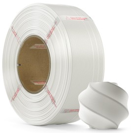 MarsWork PLA Filament 1.75mm PLA 3D Printer Filament(Refill),1kg Refill for Reusable Spools(2.2lbs),Premium Quality 3D Printing Filament for Bambu lab 3D Printers,White