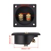 XYRSTOLR 2Pcs 2.2 Inch Square 2-Way Speaker Box Terminal Speaker