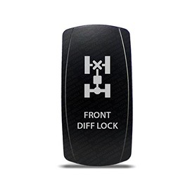 CH4x4 Rocker Switch Front Diff Lock Symbol - Red LED