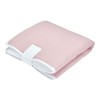 KraftKids Travel Changing Mat in Double Crepe Pink, Travel Changing