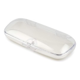 Tacy MP-6-24 Glasses Case, Stylish, Hard Case, Push Type, Lightweight, Compact, Plastic, Clear