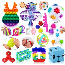 Yetech 26 Piece Fidget Toy Set, Sensory Fidget Pack for Autism ADHD, Relieves Stress and Anxiety, Fidget Toy for Children Adults for Birthday Party Children's Day Gift