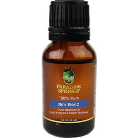 Paradise Springs Slim Blend Essential Oil, 100% Pure and Natural Slim Blend Essential Oil for Diffusers for Home Aromatherapy, Massage, Humidifiers, 0.5oz (15ml)