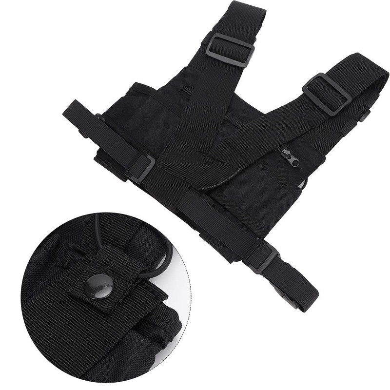 Radio Shoulder Holster Chest Harness Holder Vest, Firefighting and Walkie