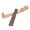 Ukulele Fretboard Neck Set Rosewood Okoume Wood Fingerboard Replacement for