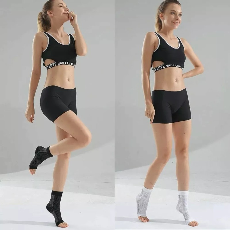 ATLASOS 3 Pares Deportivas Calcetines Compresion Fascitis Plantar