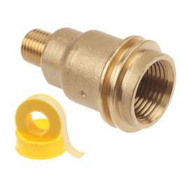 Timsec Propane Gas Fitting Hose Adapter with 1/4 Inch Pipe Thread and QCC1 Male & POL Female Connector, 33ft PTFE Gas Line Pipe Thread Tape for Outdoor Cooking