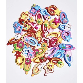 Drishti® mini Claw Hair Clips for Kids (Random Design) - Pack of 24 Pcs