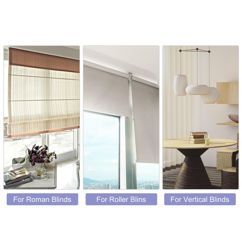 uxcell 12Pcs Blind Cord Weight, 91mm Curtain Blinds Handles Plastic