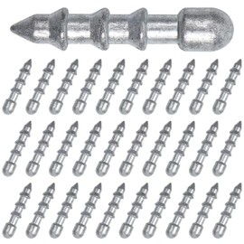 Fishing Nail Weights Kit,30pcs Wacky Worm Weights Insert Sinkers Fishing Weights Nail Sinker Weights for Soft Worm Lures Neko Rig Wacky Rig Bass Fishing
