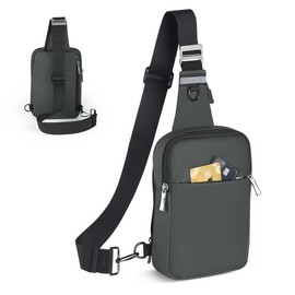 BROADREAM Mini Sling Bag with RFID Blocking Anti Theft Crossbody Bag Lightweight Phone Chest Bag for Hiking