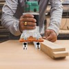 Woodworking Router Base with Transparent Cover Milling Cutter Slotting Bracket
