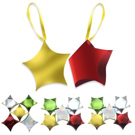 SOHOMEG Star party gift box theme candy box with ribbon small gift box gold party gift box packaging supplies with ribbon suitable for boys and girls birthday party baby shower graduation ceremony