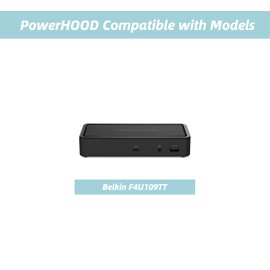PowerHOOD 135W AC/DC Adapter Compatible with Belkin Thunderbolt 3 Dock Plus Thunderbolt 3 Cable USB-C Hub 8-in-1 Docking Station F4U109TT 20VDC 6.75A DC20V 20 Volt Power Supply Cord Charger Cable PSU