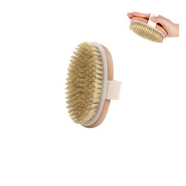 Body Brush, Back Brush, Bath Supplies, Natural Material, Bath Brush, Suitable for Back and Foot Washing, Skin Care and Circulation Promotion, Dry Brushing, Popular as a Gift, Back Brush, Bath Brush