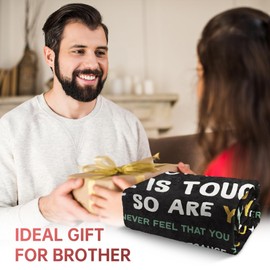 Craftique Gifts for Brother Blanket, Brother Birthday Gift, Big Brother Gifts, Brother Gifts from Sister Brother, Brother Gifts for Fathers Day, Christmas, to My Brother Blanket, 60"x50"