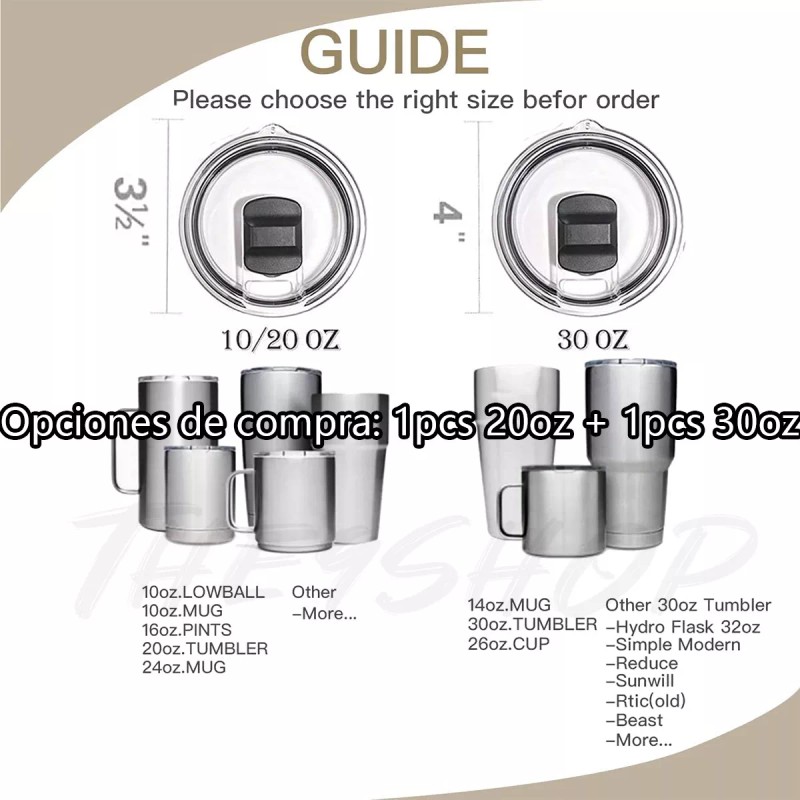 THE9SHOP 2 Vaso Tapa Magnetica Magslider Taza Con Iman Para