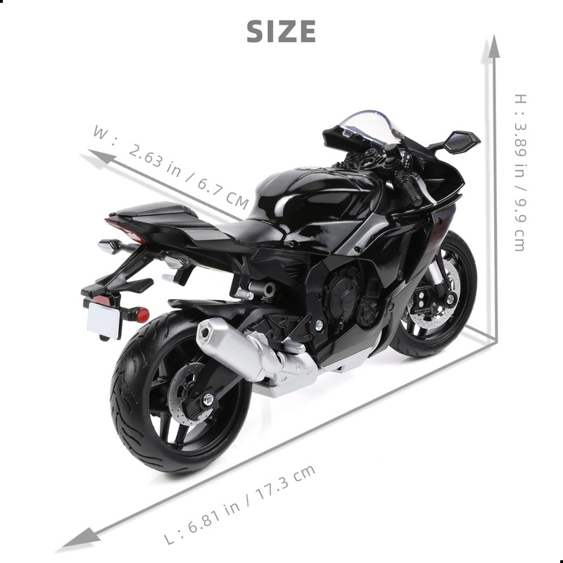 Risopen 1:12 Motorcycle Model Toy for Yamaha YZF-R1 1000R Metal