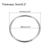 sourcing map Stainless Steel 304 O Rings, 1 Piece 100
